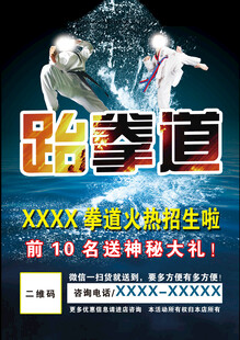 跆拳道海报