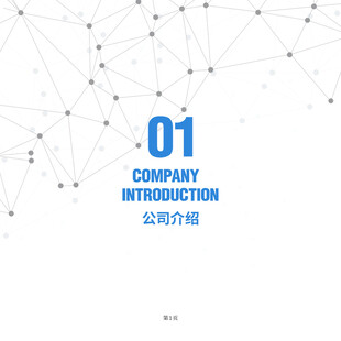 简约风公司介绍画册封面