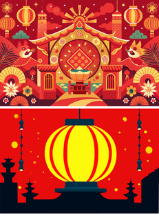 中国风喜庆元素背景