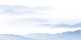 云雾山峦背景