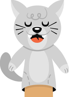 可爱猫咪从桶中探出身子