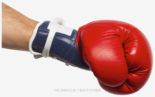 拳击手的红色拳击手套