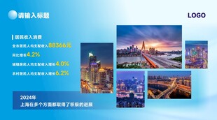 城市夜景宣传页展示展板