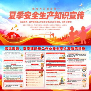 夏季安全生产知识宣传海报