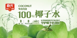 椰子水海报