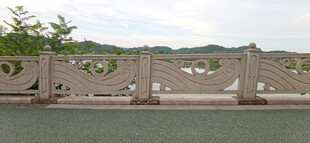 中式雕花石栏杆