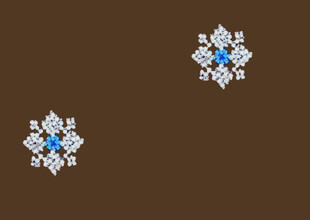 蓝钻雪花