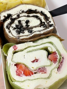 美味夹心蛋糕卷展示