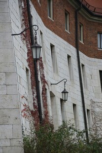 欧式建筑外墙与绿植景观