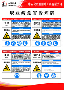 职业危害告知牌组图