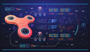 矢量信息图表元素科技用户界面