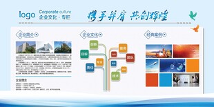 企业文化介绍发展背景板