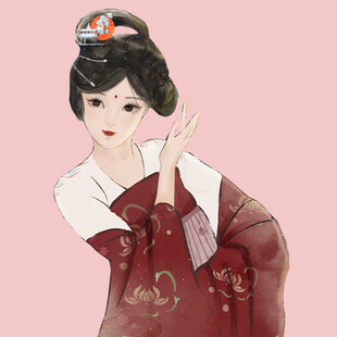 古风汉服女子优雅姿态