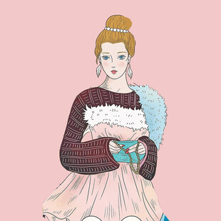 时尚优雅的抱猫女子