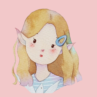 梦幻精灵少女插画