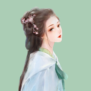 古风女子侧颜  温婉动人
