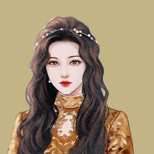 古风长发女子华丽装扮