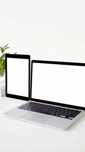 空白电子设备展示场景