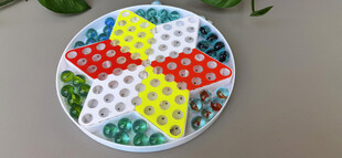 多彩圆形拼接装饰盘