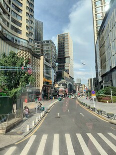 城市街道的现代建筑景观