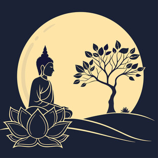 禅意插图