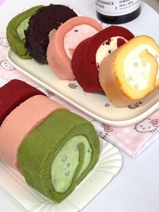 多彩美味蛋糕卷展示