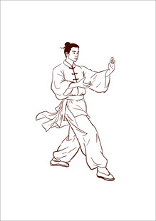 太极武术动作展示