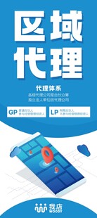 我店区域代理招募展架