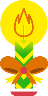 节日装饰蜡烛图标