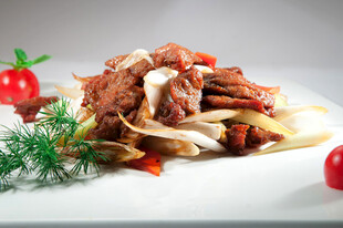 葱爆牛肉澳洲小牛肉