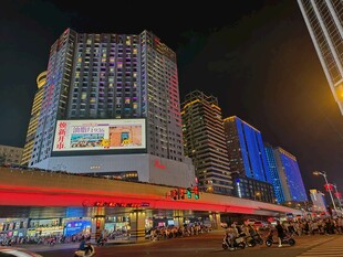 城市繁华夜景商业街