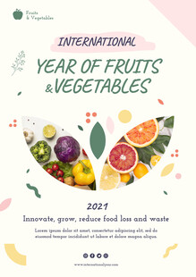2019国际果蔬年宣传海报