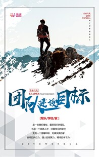 登山者眺望目标