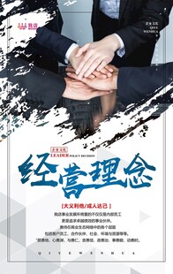 经营理念宣传海报