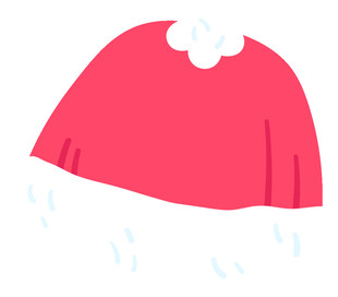 红色斗篷在雨中