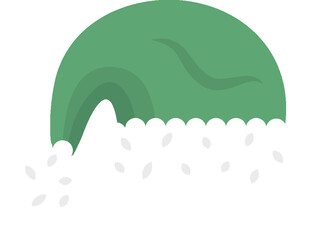 绿色雪顶景观