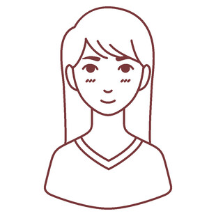 简约线条风女性头像