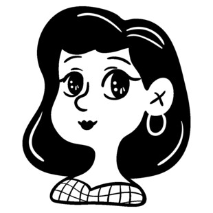 卡通风格女孩头像