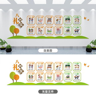 八礼四仪文化墙