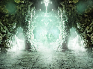 神秘魔幻洞穴之光