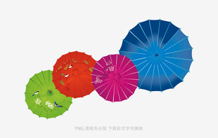 多彩纸扇装饰
