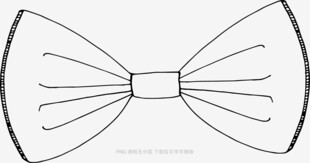 简约线条蝴蝶结设计图