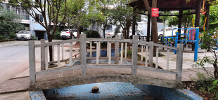 公园中式石桥景观