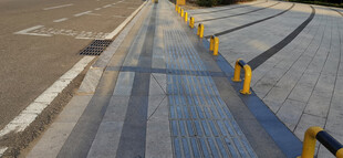 海边护栏道路风景