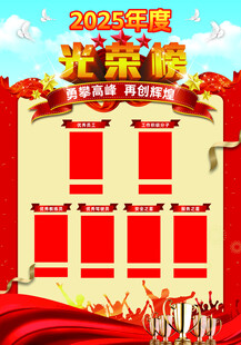 荣誉光荣榜展示