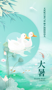 大暑海报