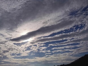 天空中绚丽的云层景观