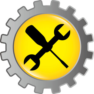 齿轮中的维修工具图标