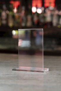 透明玻璃亚克力板桌牌餐牌立牌 