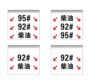 燃油标号选择标识